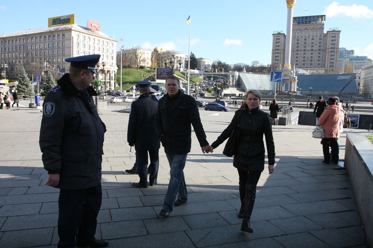 Коммунистов не пустили в центр Киева