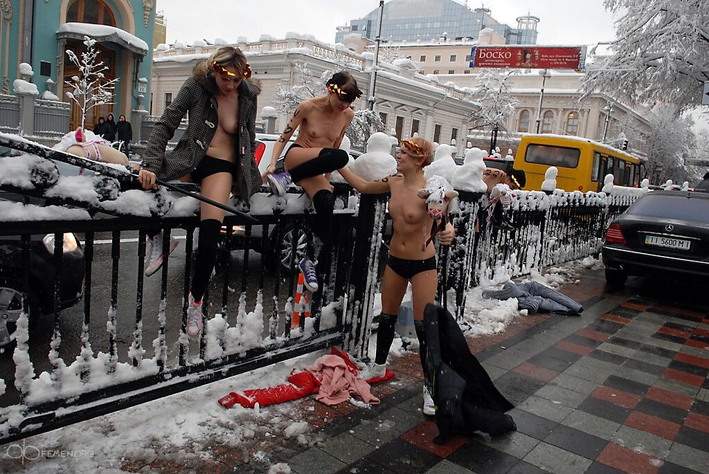 FEMEN "відзначилися" у новій Раді. Фото. Відео.