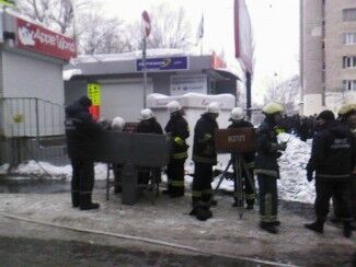 В Киеве горит рынок "Караваевы дачи". Фото. Видео