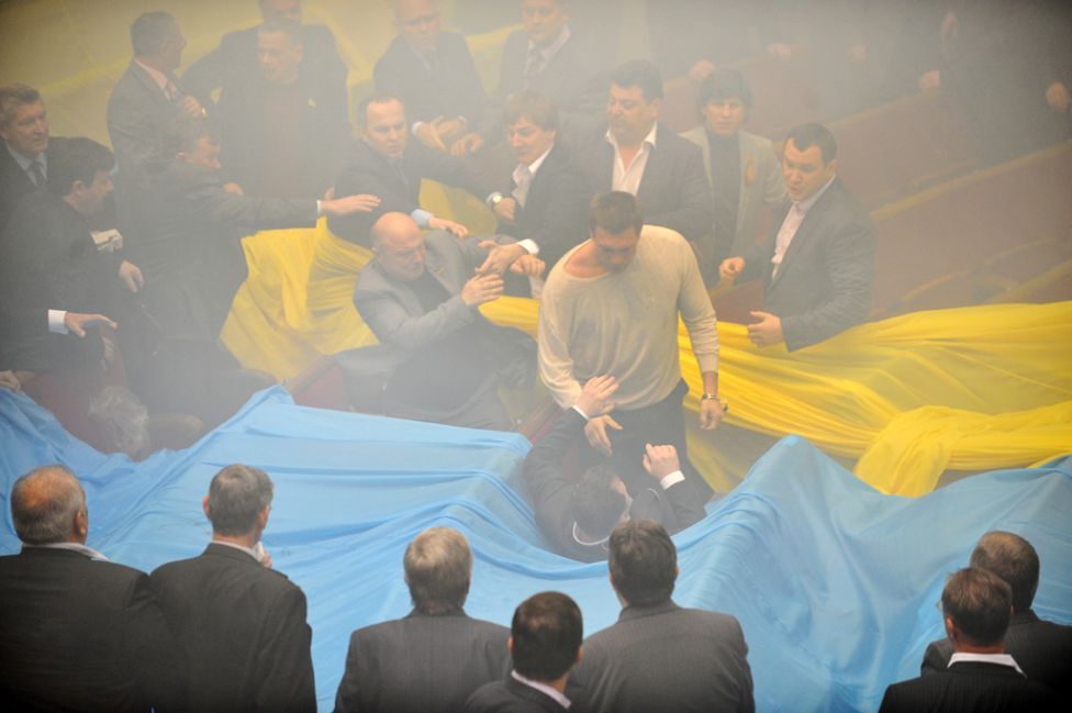 Драки в Верховной Раде