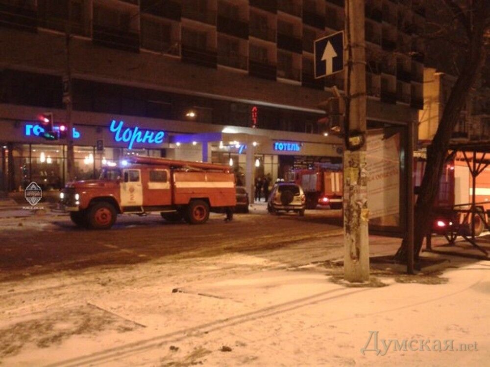 В Одессе горела гостиница нардепа