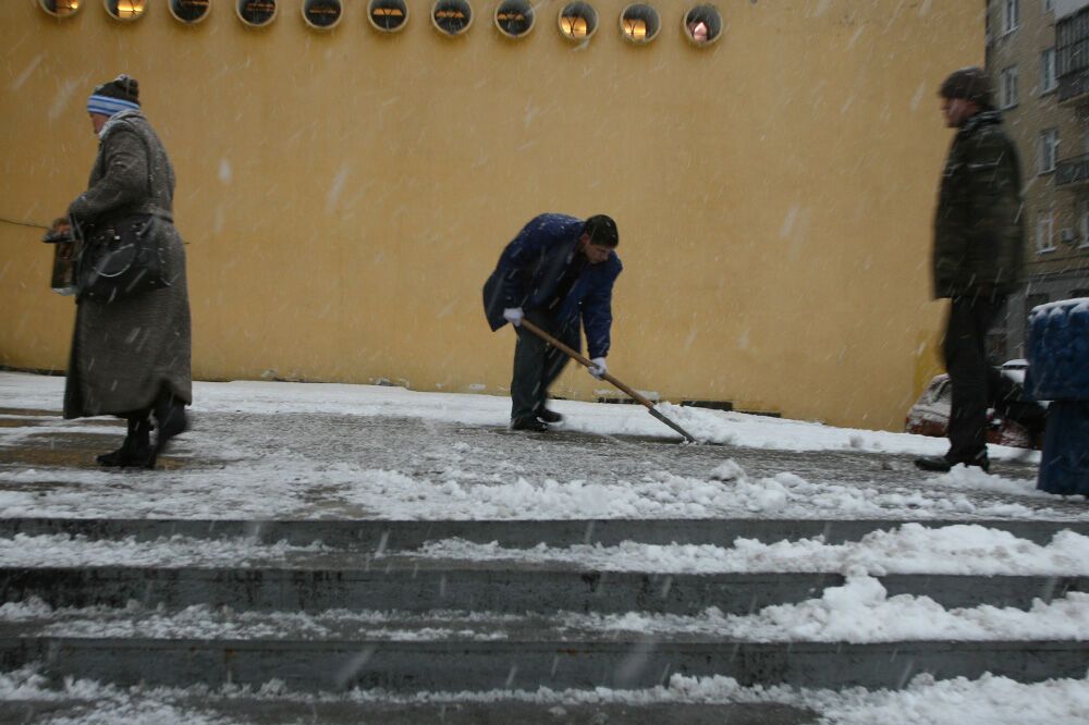 Снегопад в Киеве