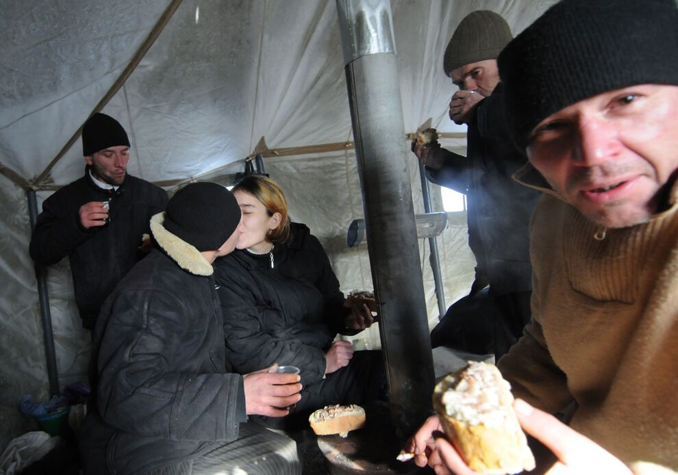 Суровая зима 2012