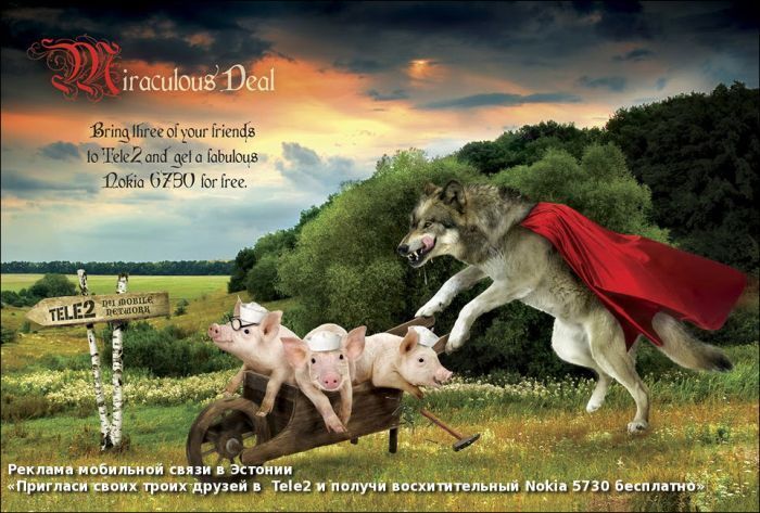 Составлен Топ-50 самых креативных реклам. Фото, перевод 