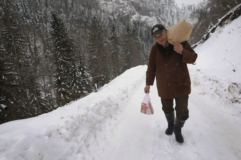 Суровая зима 2012
