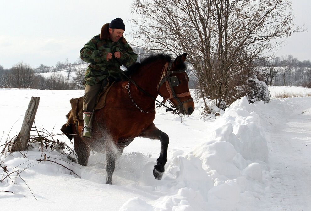 Суровая зима 2012