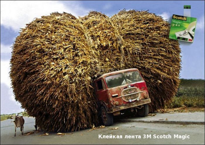 Составлен Топ-50 самых креативных реклам. Фото, перевод 