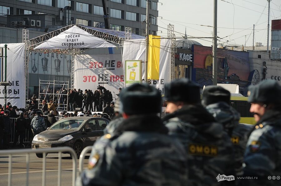 Митинг «За честные выборы» на Новом Арбате