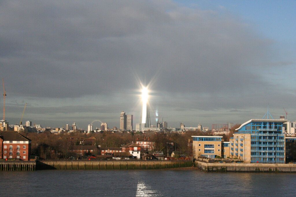 Строительство небоскреба Shard London Bridge