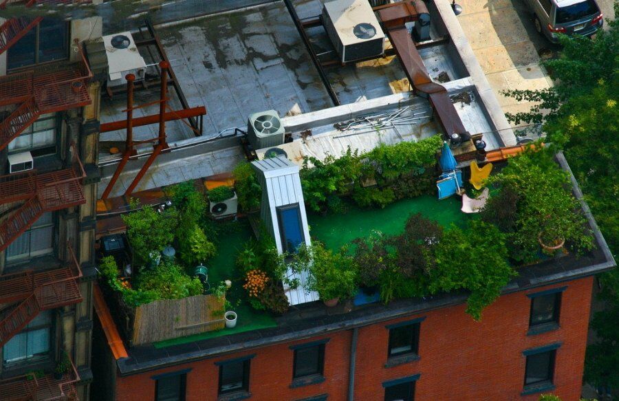 Уютные сады на городских крышах