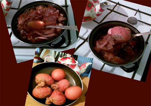 Красим яйца фиалками, куркумой и шпинатом. Фото