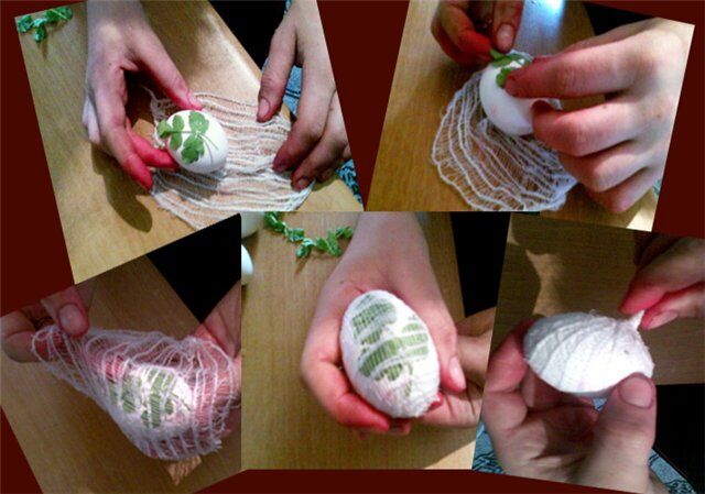 Красим яйца фиалками, куркумой и шпинатом. Фото