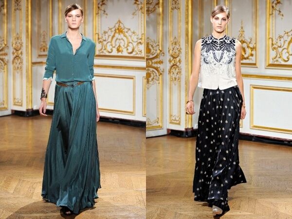 Самые модные длинные юбки лета 2012. Фото