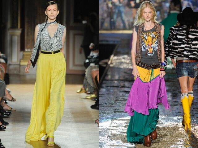 Самые модные длинные юбки лета 2012. Фото