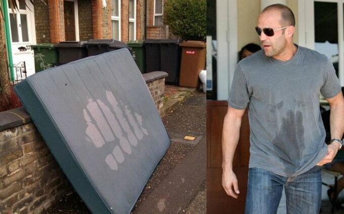 Звезды одеваются под старые матрасы. Фото