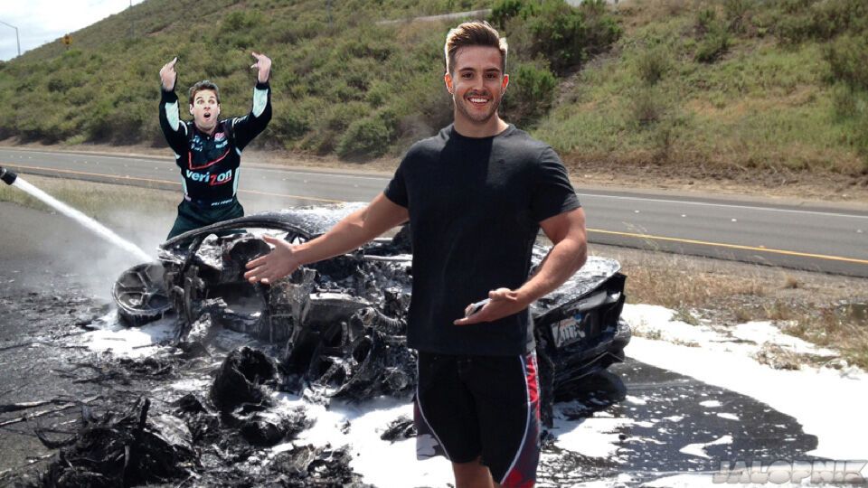 Американец, разбивший Lamborghini, стал звездой Интернета. Фото, видео 