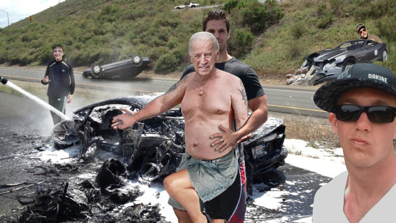 Американец, разбивший Lamborghini, стал звездой Интернета. Фото, видео 