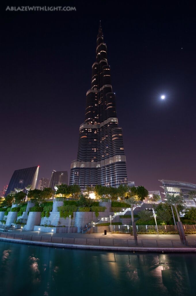 Огни ночного Дубаи