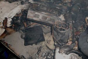 В Киеве горело общежитие Верховной Рады. Фото