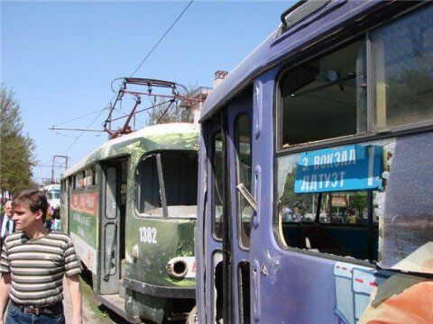 В центре Днепропетровска взорвалась урна