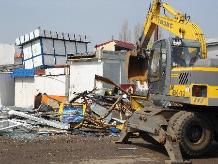 Как в Киеве уничтожали киоски