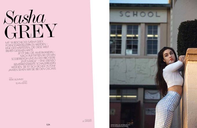 Порнозвезда Саша Грэй в приличной фотосессии