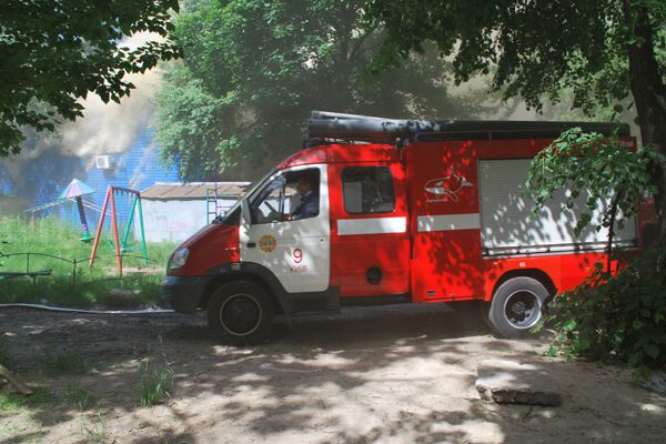 У центрі Києва горіло агентство нерухомості. Фото 