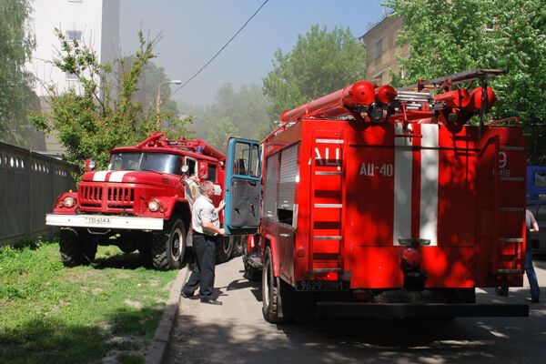 У центрі Києва горіло агентство нерухомості. Фото 