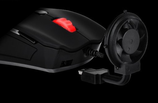 Создана первая в мире мышь для потных рук – с вентилятором. Фото