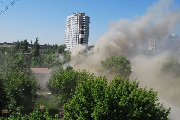 У центрі Києва горіло агентство нерухомості. Фото 