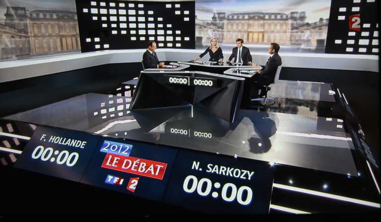 Саркози и Олланд провели дебаты. Фото. Видео