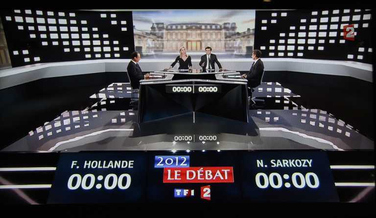 Саркози и Олланд провели дебаты. Фото. Видео