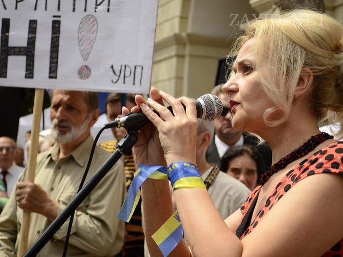 Во Львове прошел митинг в защиту украинского языка. Фото