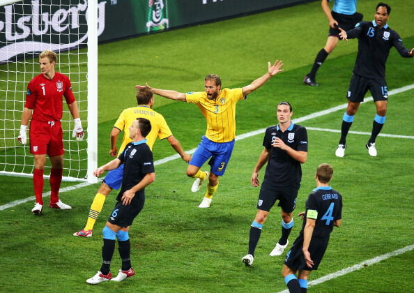 Евро-2012. Англия в невероятной битве обыграла Швецию