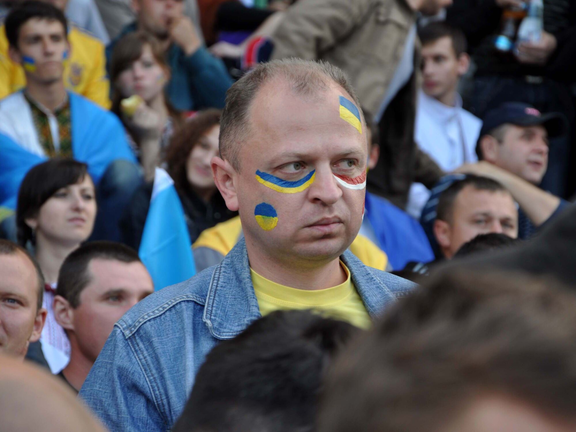 Матч Україна – Франція в тернопільській фан-зоні. Фото