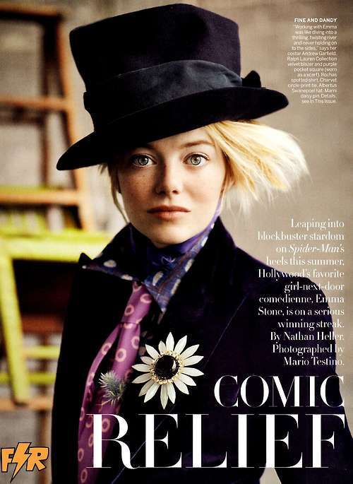 Эмма Стоун в колоритных образах для Vogue. Фото