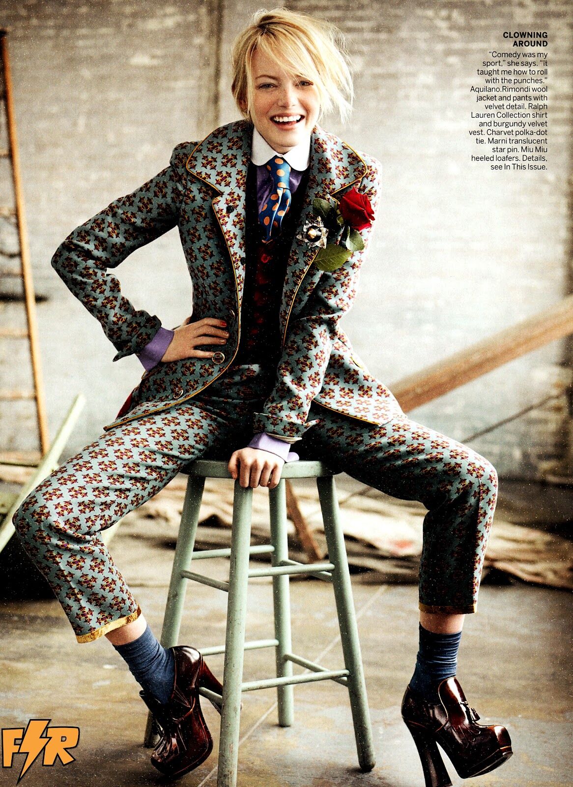 Эмма Стоун в колоритных образах для Vogue. Фото