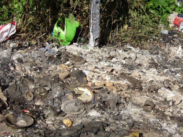 В Киеве дотла сожгли цыганский табор