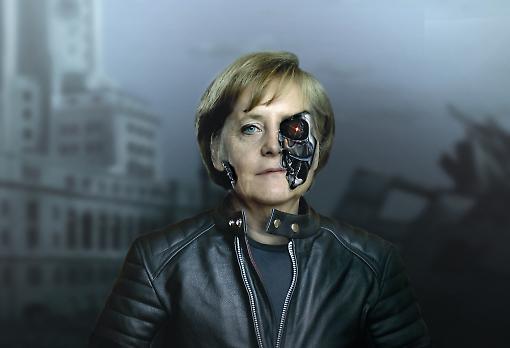 Британская газета сравнила Меркель с Гитлером и Терминатором