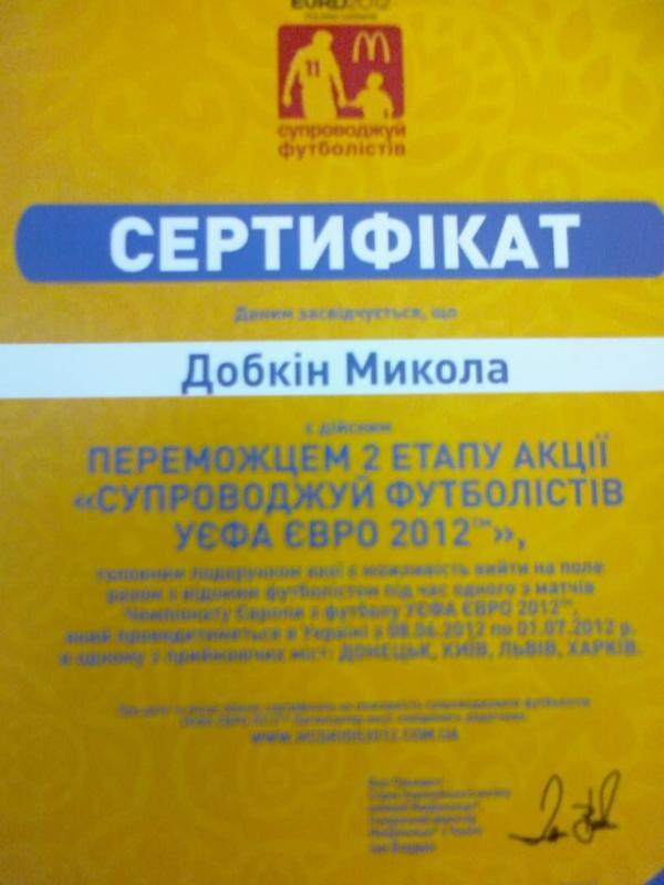 Син Добкіна виводив Роналду на матч. Фото