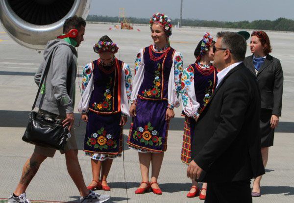 В Донецк прилетела сборная Португалии