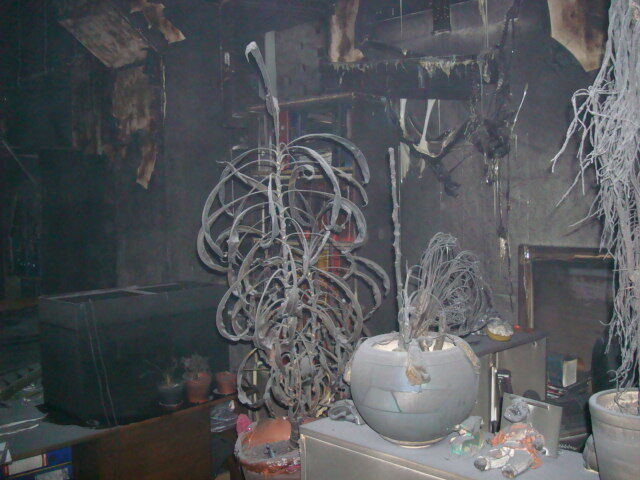 Ночью в Киеве горел офис. Фото