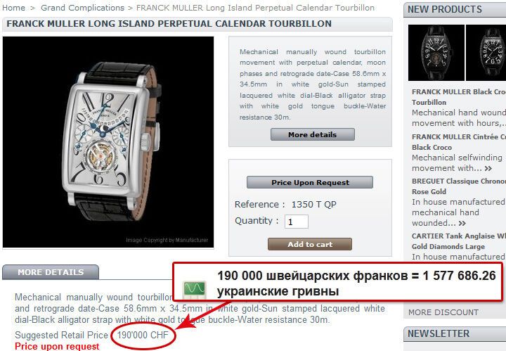 Донецький митрополит носить годинник за € 150 тисяч
