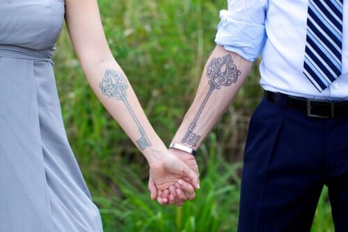 Самые смелые парные тату влюбленных пар. Фото