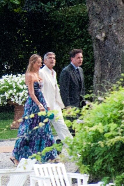 Клуни принял друзей Стейси на своей вилле. Фото