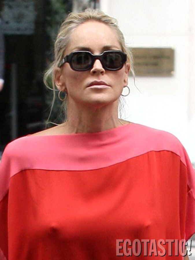 На шестом десятке Шэрон Стоун все еще светит прелестями