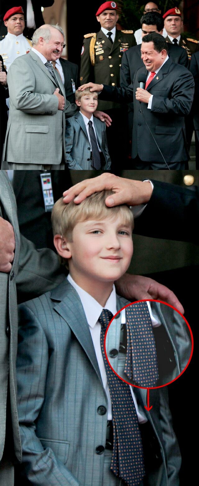 Семилетний преемник Лукашенко ходит с пистолетом