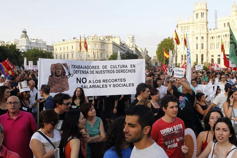Протесты в Мадриде завершились столкновениями