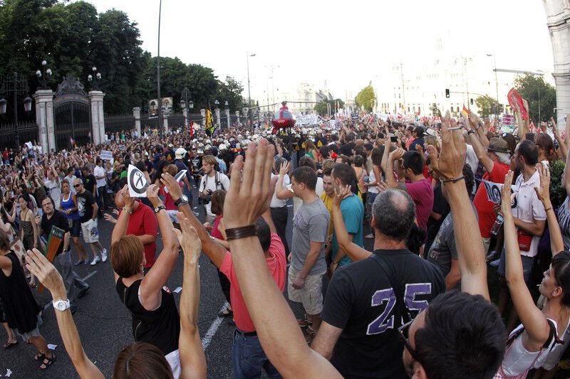 Протести в Мадриді завершилися зіткненнями