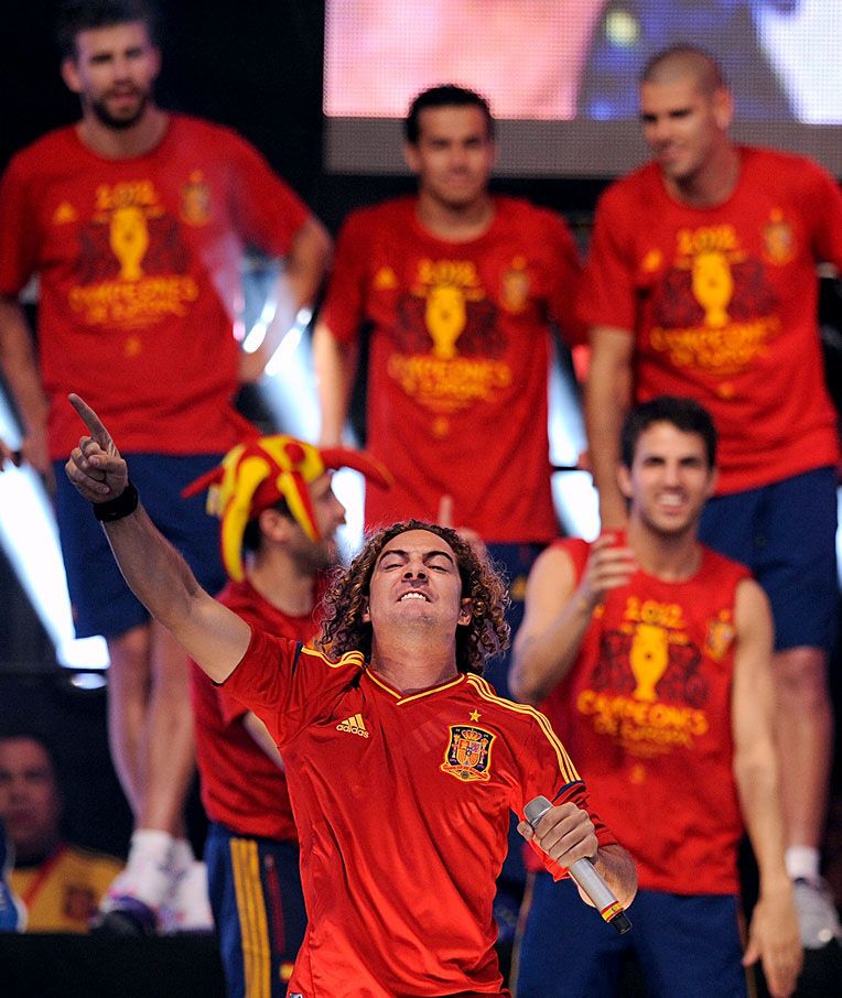 Торжественное чествование сборной Испании